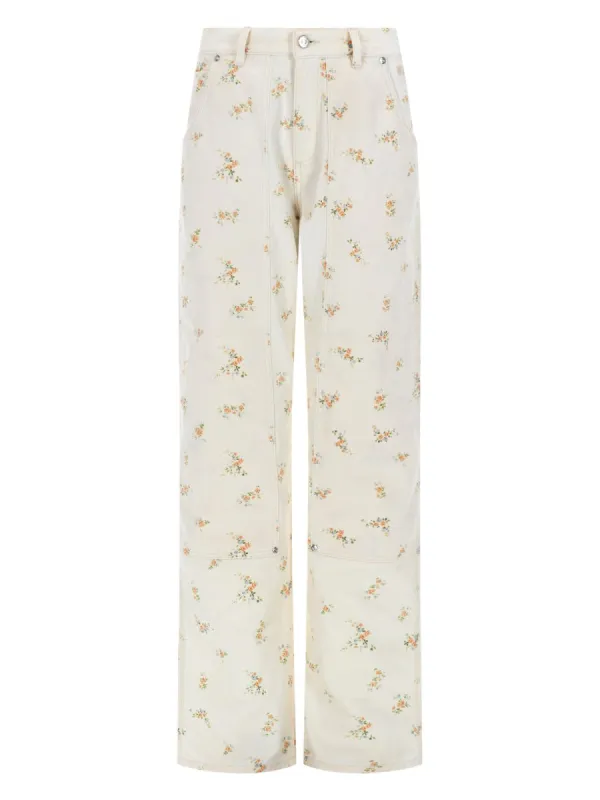 Pantalone Con Motivo Floreale made by MSGM