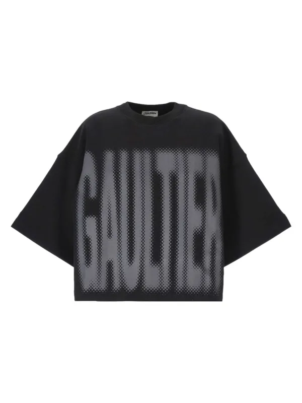 T-Shirt Cropped Con Logo made by Jean Paul Gaultier