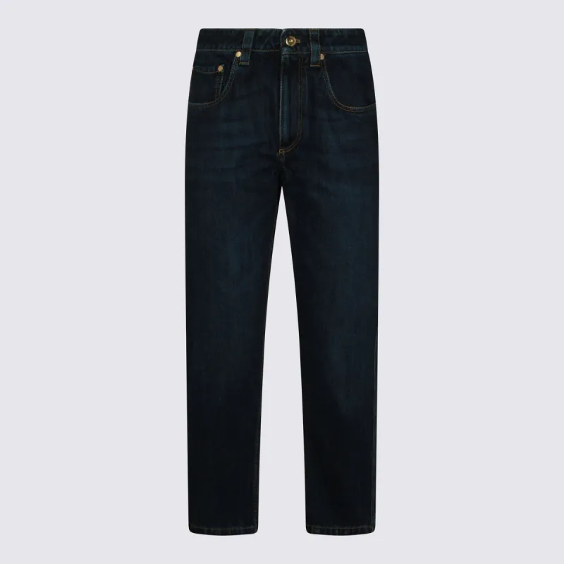 Jeans Blu E Verdi made by Brunello Cucinelli
