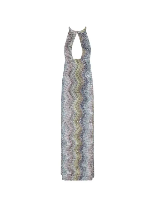Long Lamé Dress With Sequins And Cutouts made by Missoni