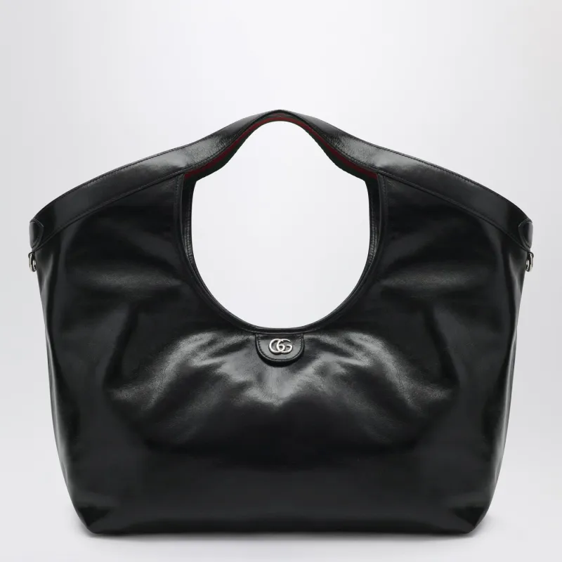 Large Giglio Black Shopping Bag made by Gucci