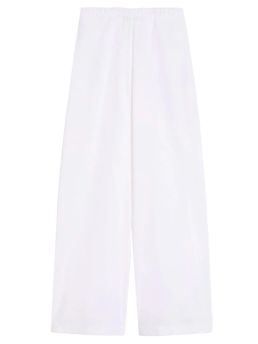 Linen And Viscose Canvas Trousers - Optic White sold by Wanan Luxury