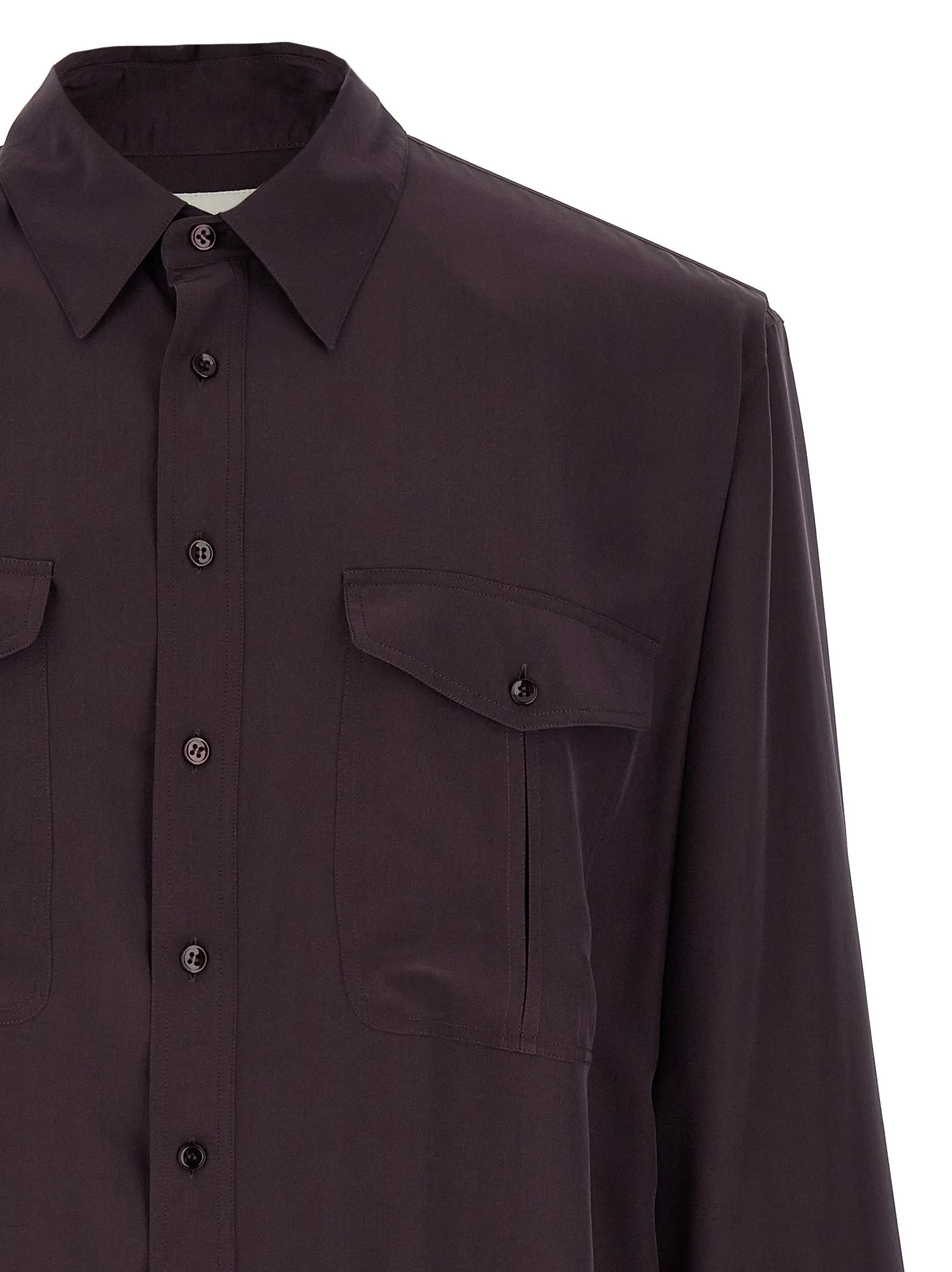 Viscose And Silk Shirt Shirt And Blouse Purple sold by Wanan Luxury product image thumbnail 3