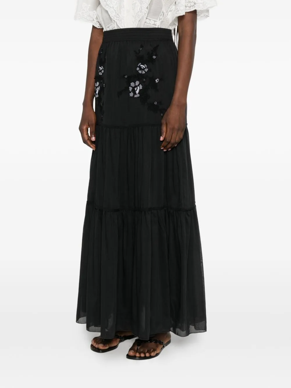 Cotton Long Skirt sold by Wanan Luxury product image thumbnail 3