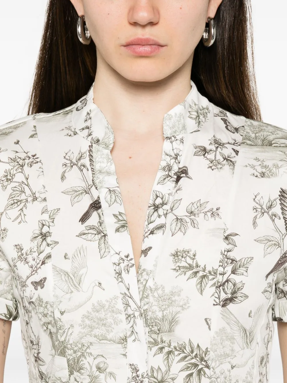 Printed Cotton Midi Dress sold by Wanan Luxury product image thumbnail 5