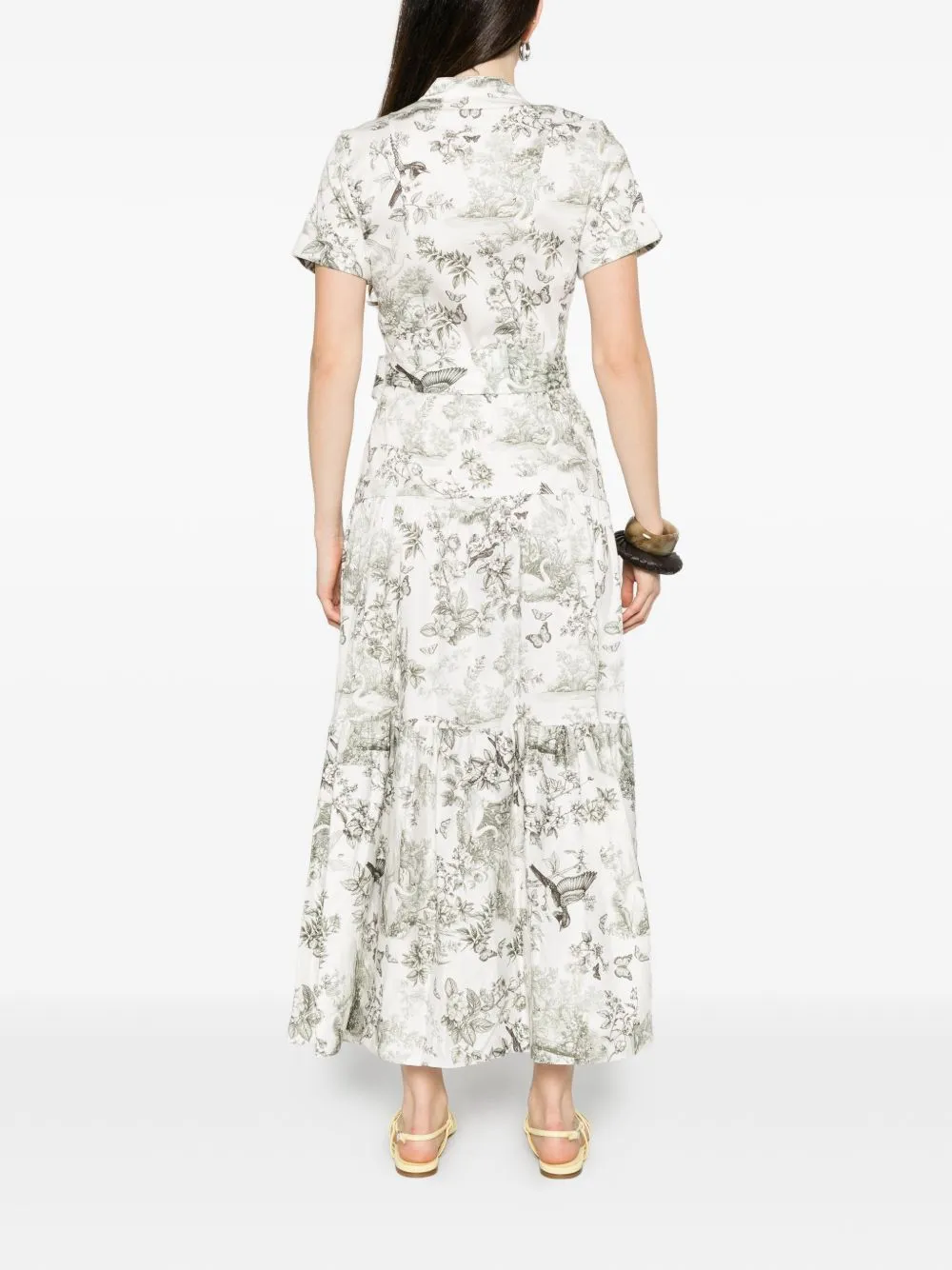 Printed Cotton Midi Dress sold by Wanan Luxury product image thumbnail 3