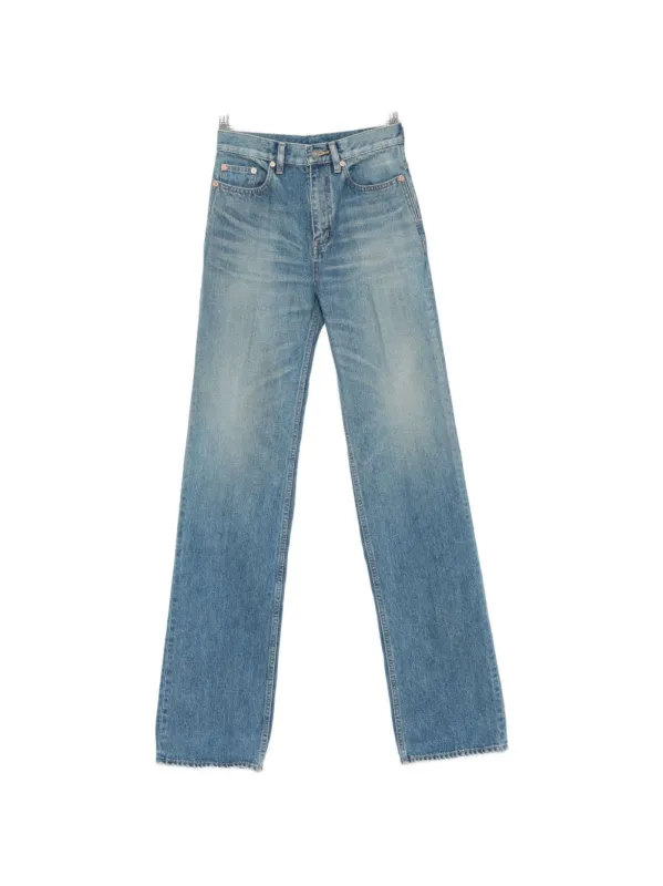 Denim Cotton Flared Jeans made by Yves Saint Laurent
