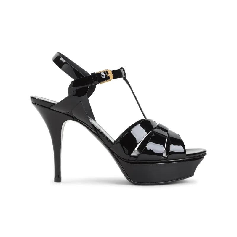 Sandals Black made by Yves Saint Laurent