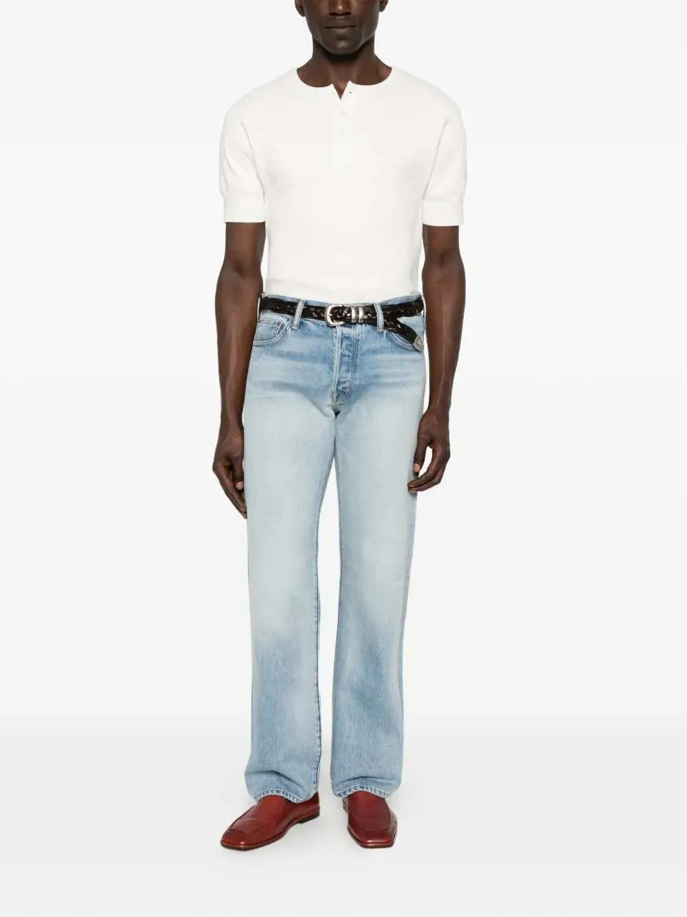 Faded Straight Jeans sold by Wanan Luxury product image thumbnail 2