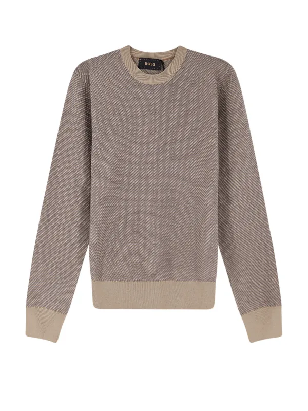 Silk And Cotton Blend Sweater made by Hugo Boss