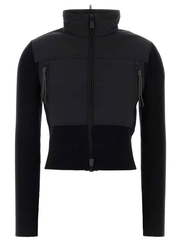Grenoble: Padded Zip-Up Cotton Cardigan made by Moncler