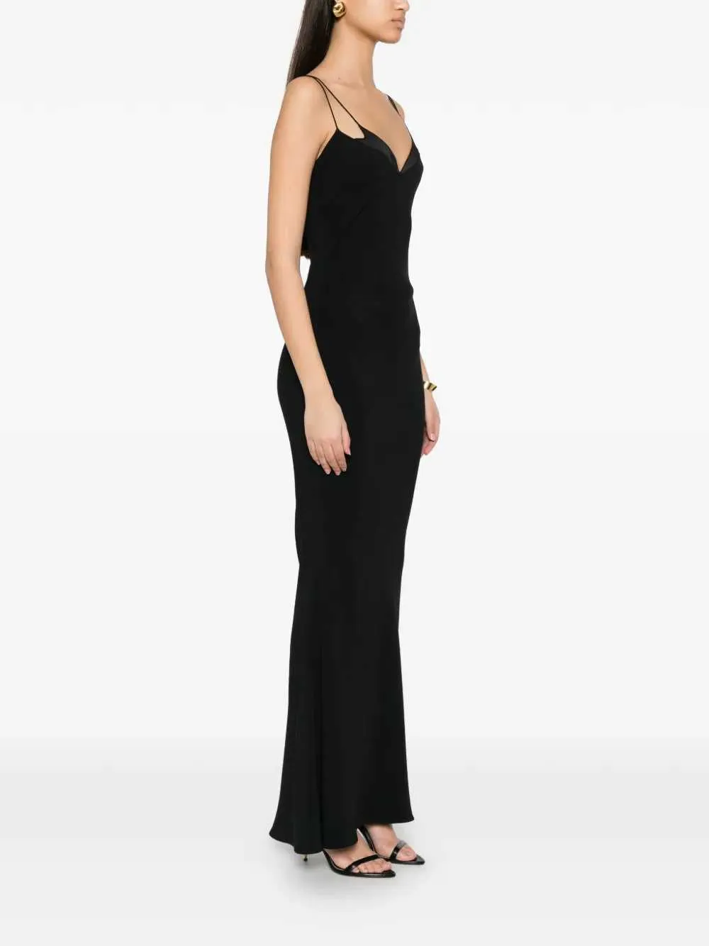 Bias-Cut Dress With Double Straps sold by Wanan Luxury product image thumbnail 3