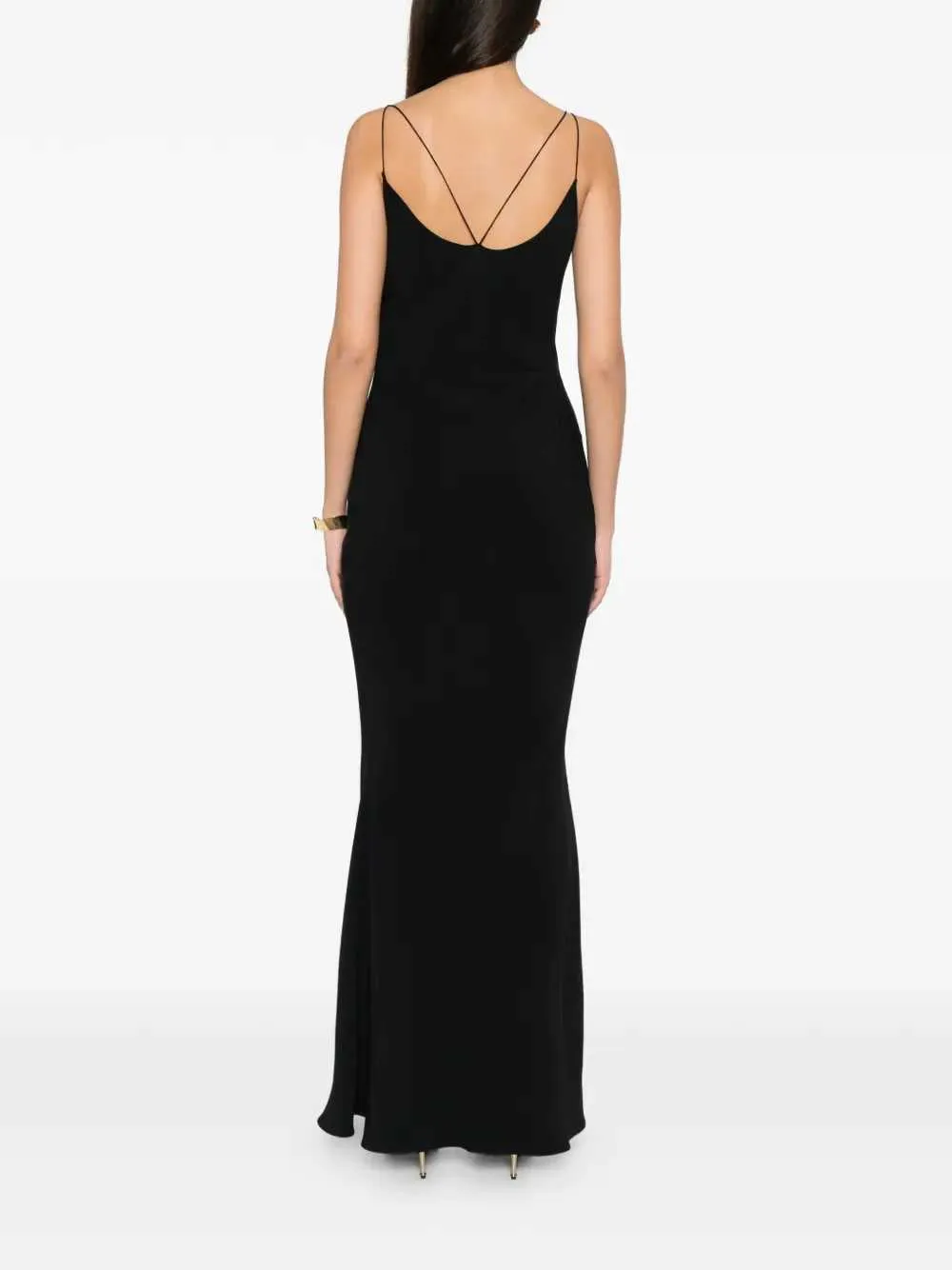 Bias-Cut Dress With Double Straps sold by Wanan Luxury product image thumbnail 4