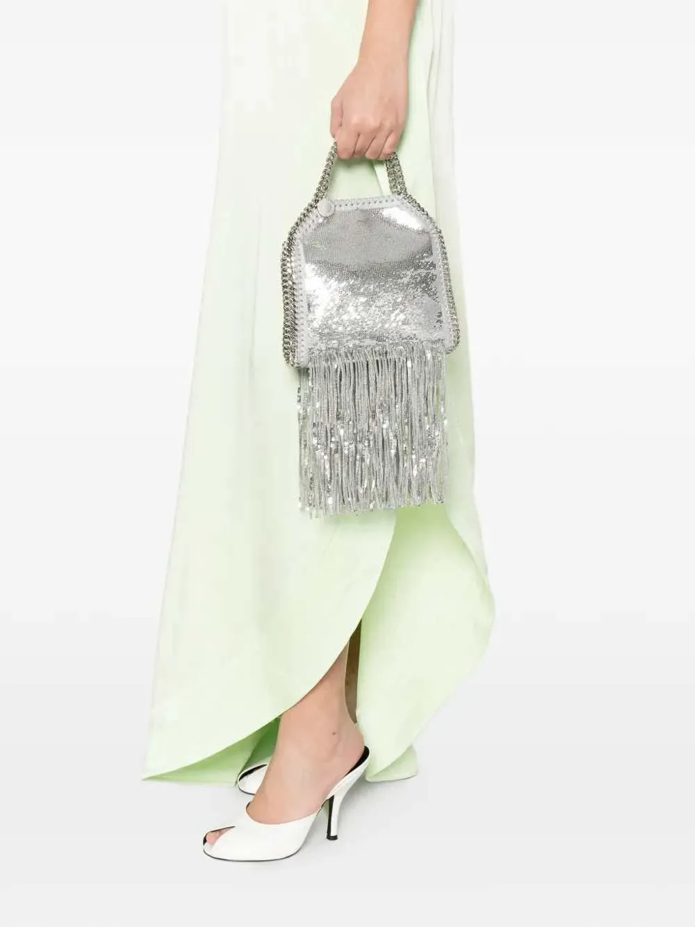 Falabella Mini Tote Bag With Fringe sold by Wanan Luxury product image thumbnail 5