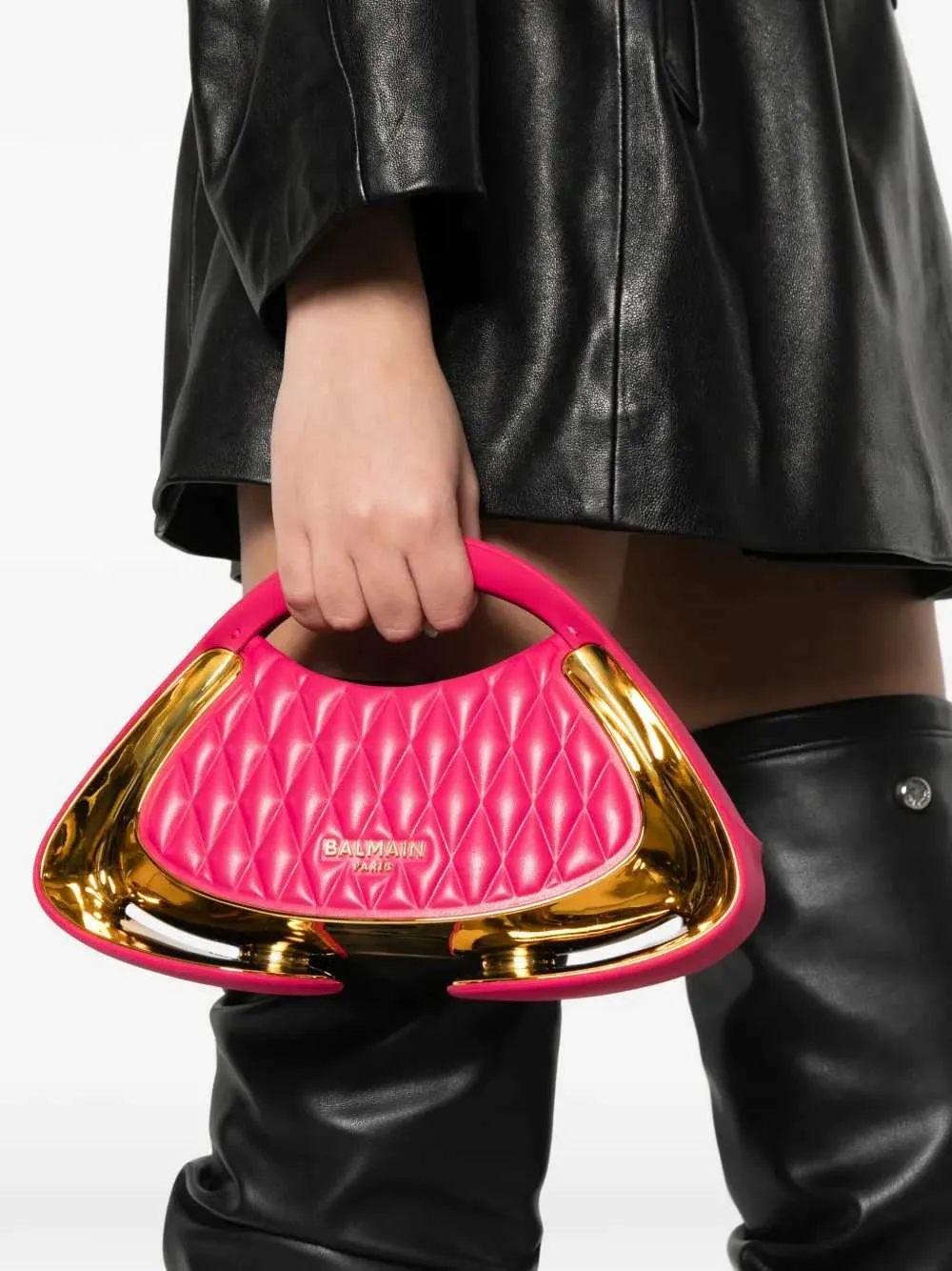Quilted Clutch With Metallic Trim sold by Wanan Luxury product image thumbnail 5