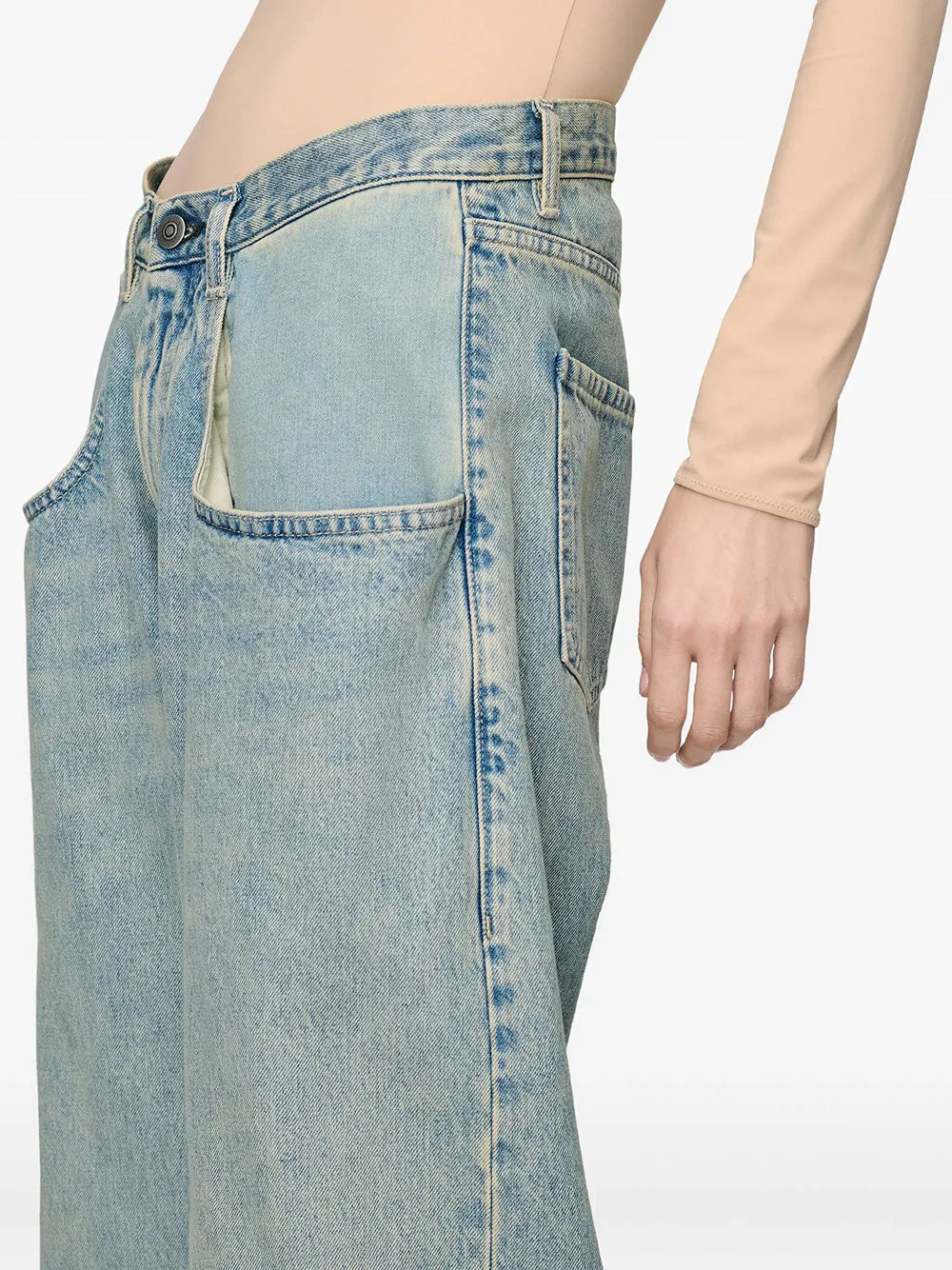 Straight-Leg Jeans With Exaggerated Pocket sold by Wanan Luxury product image thumbnail 4
