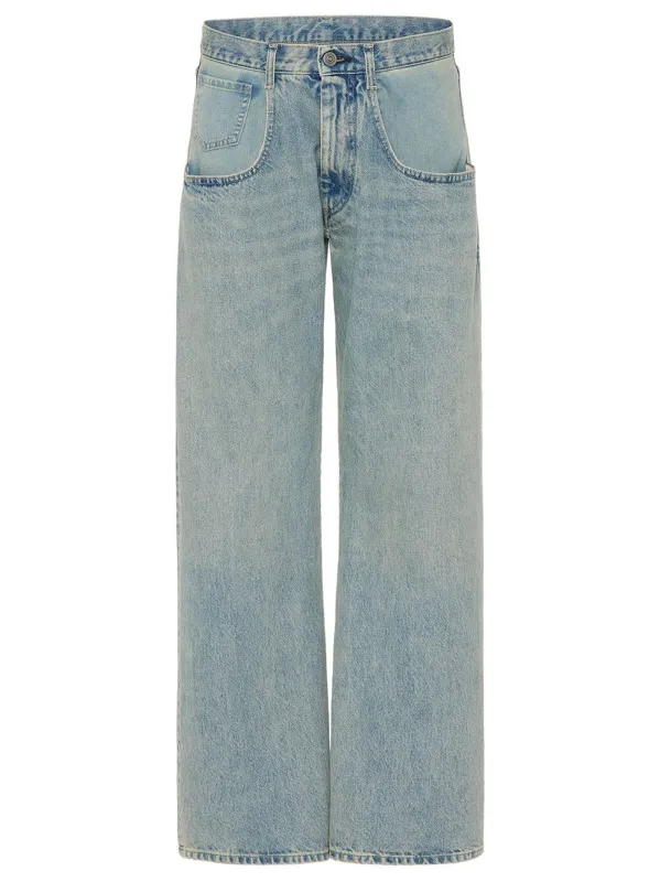 Straight-Leg Jeans With Exaggerated Pocket made by Maison Margiela