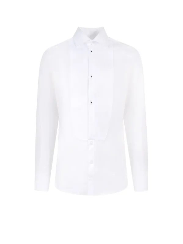 Cotton Shirt With Frontal Plastron made by Dolce & Gabanna