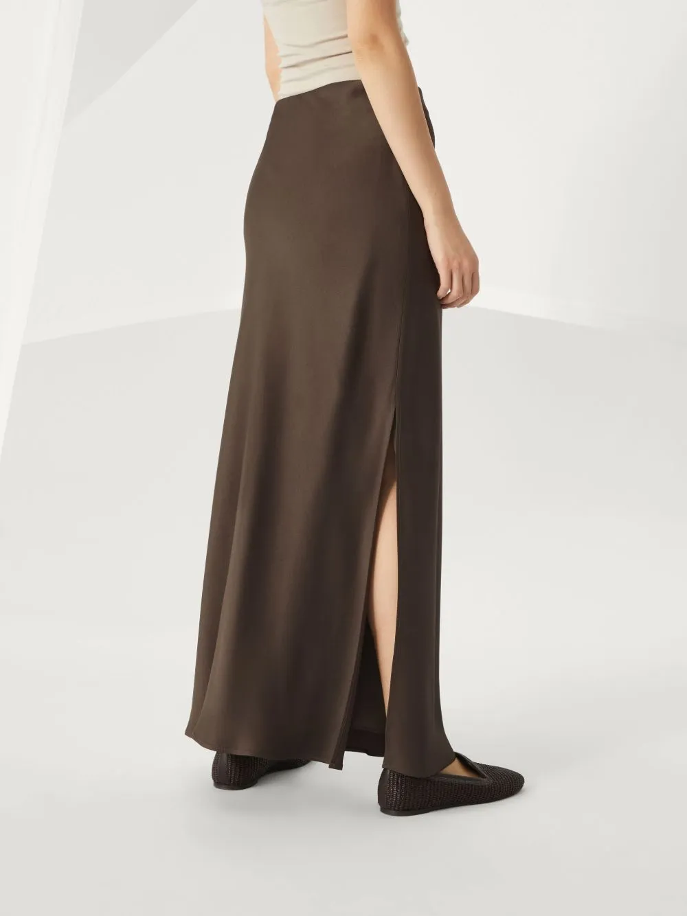 Silk Long Skirt sold by Wanan Luxury product image thumbnail 3