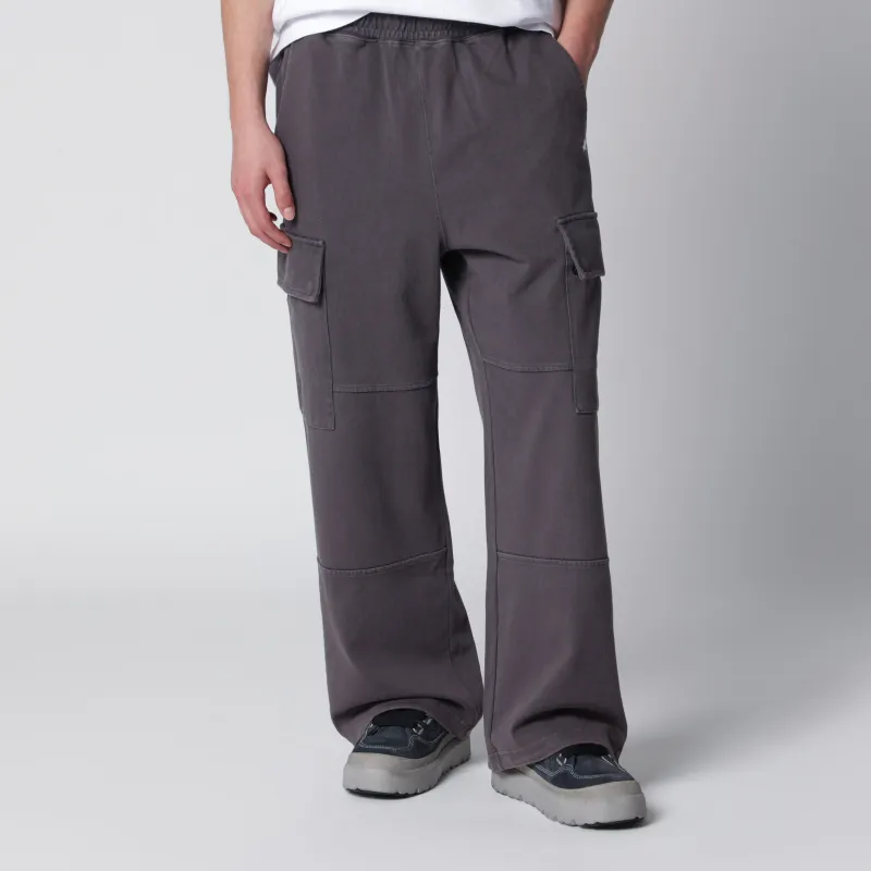 Washed Grey Cargo Jogging Pants made by Bape