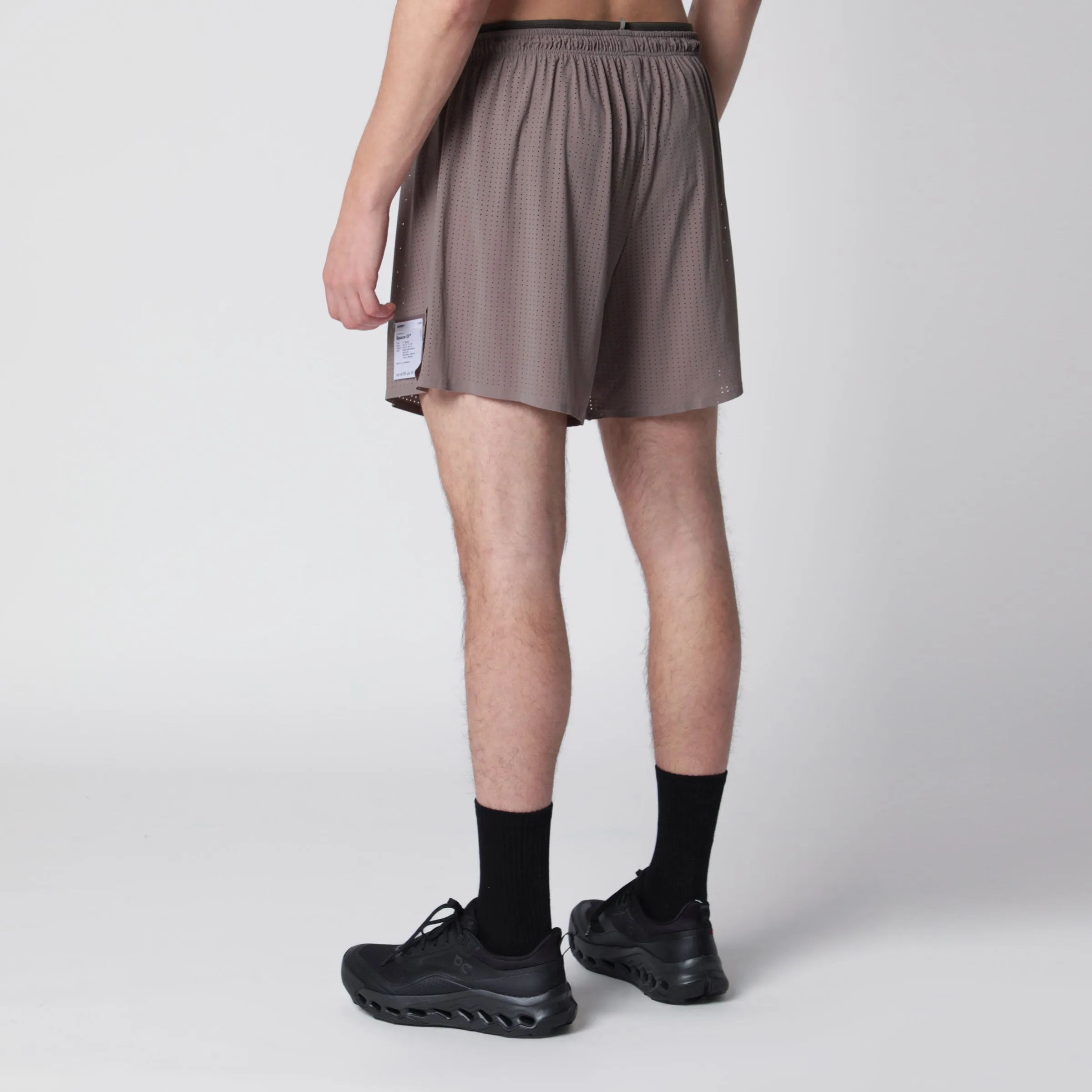 Taupe Space-O Shorts sold by Wanan Luxury product image thumbnail 2