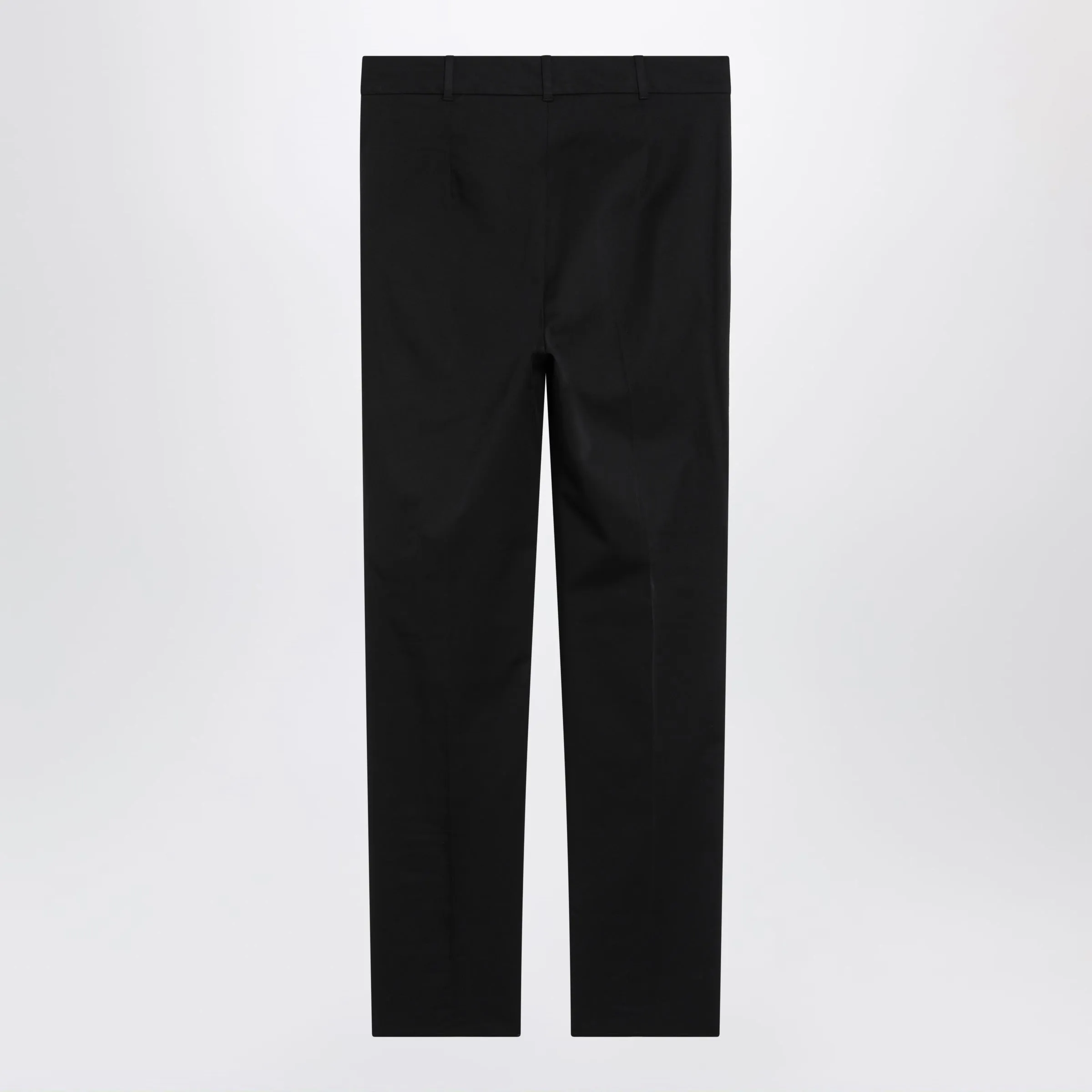 Black Stretch Cotton Trousers sold by Wanan Luxury product image thumbnail 2
