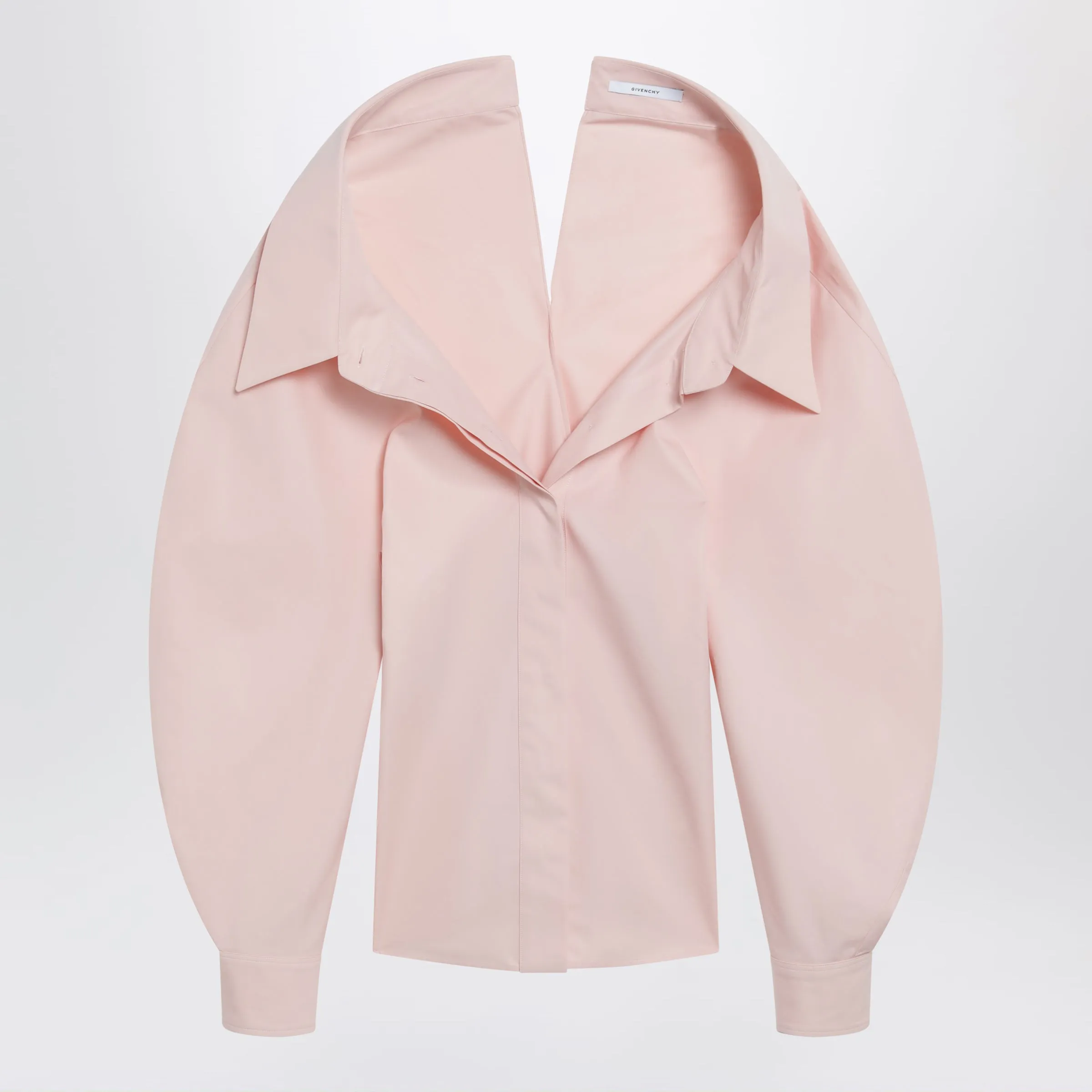 Pink Cut-Out Poplin Shirt sold by Wanan Luxury
