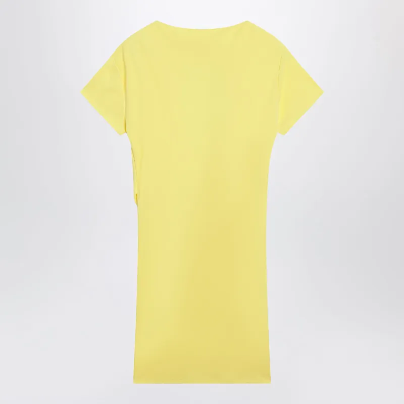 Yellow Mistral Viscose Jersey Dress made by Jacquemus