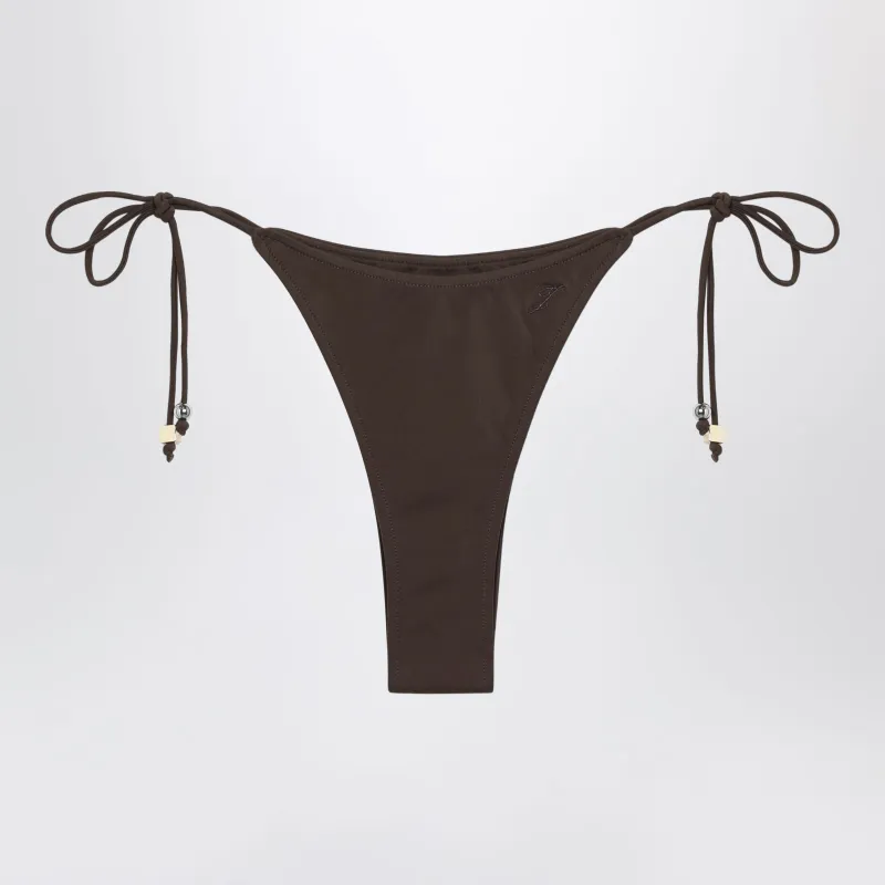 Brown Triangle Bikini Bottom made by Jacquemus
