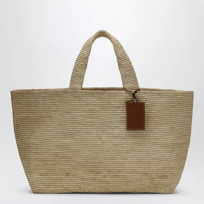 Large Raffia Tote Bag made by Wanan Luxury