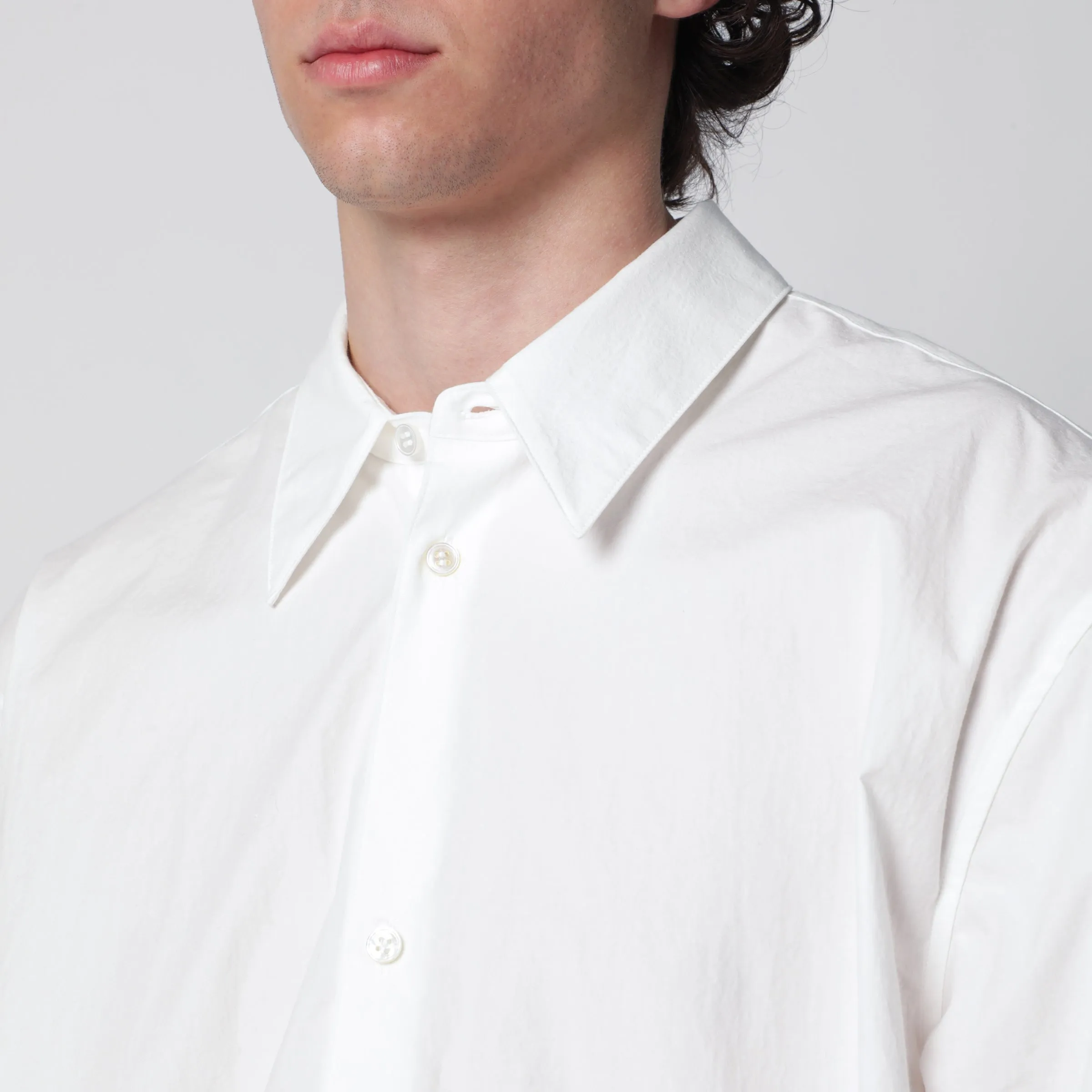 White Cotton Shirt sold by Wanan Luxury product image thumbnail 2