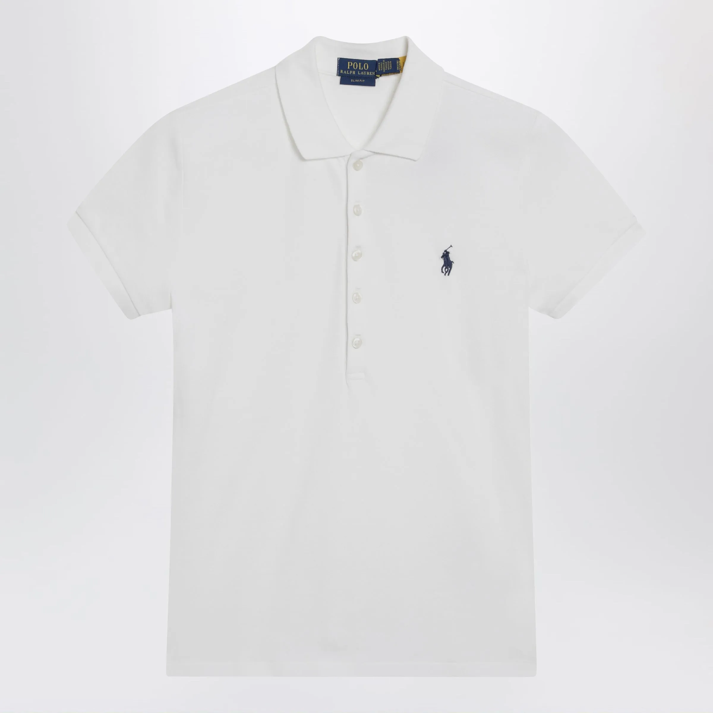 White Slim-Fit Polo Shirt sold by Wanan Luxury