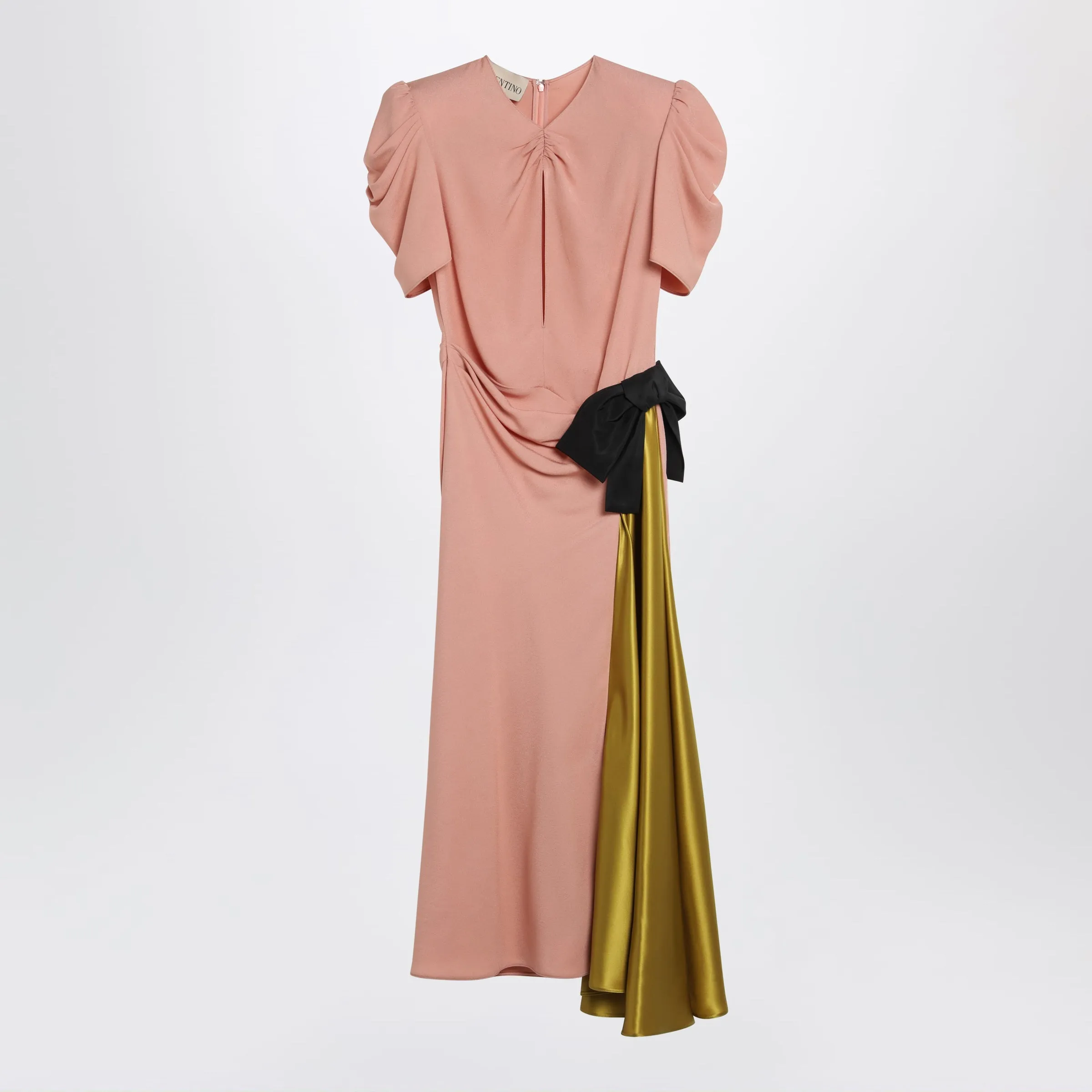Pink Midi Dress With Maxi Bow sold by Wanan Luxury