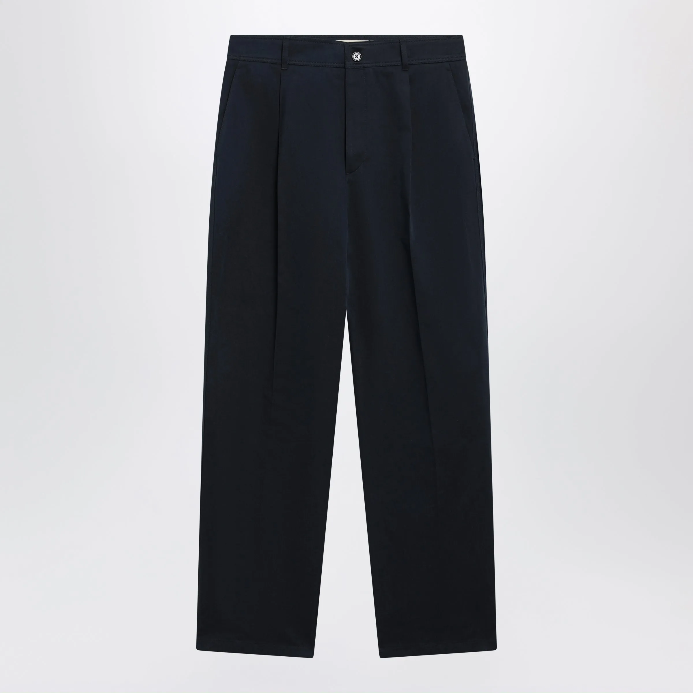 Navy Blue Cotton Trousers sold by Wanan Luxury