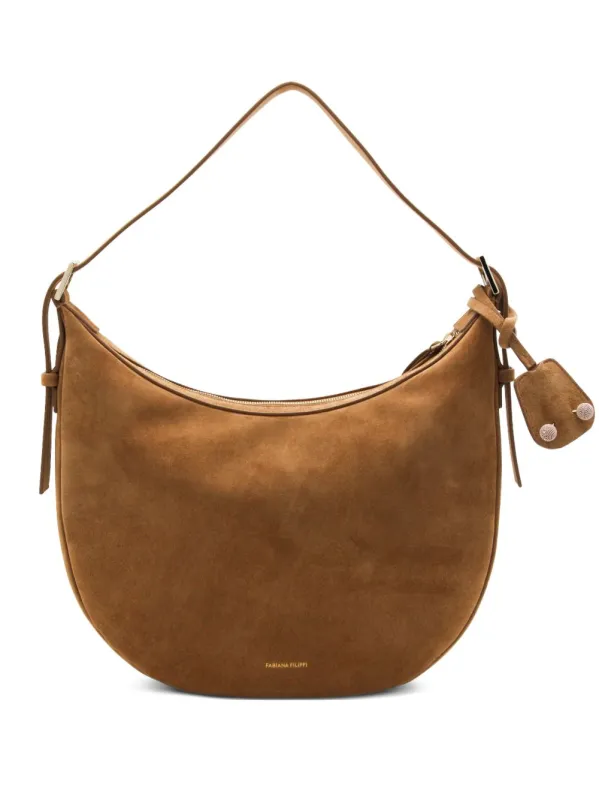 Suede Leather Hobo Bag made by Fabiana Filippi