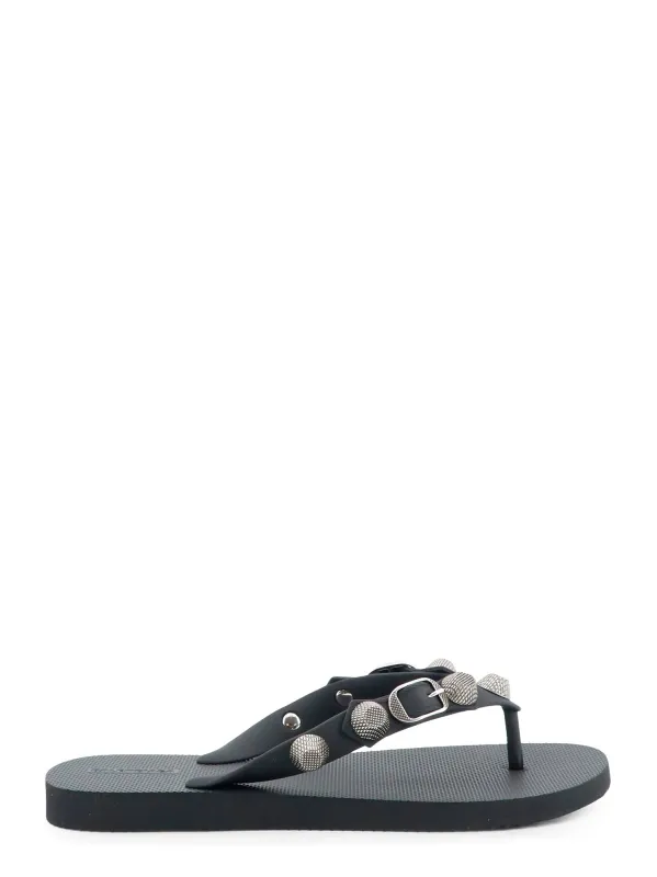 Cagole Flip-Flops With Iconic Metal Details made by Balenciaga