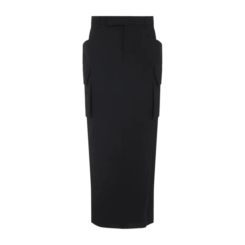 Midi Skirts Black made by Rick Owens