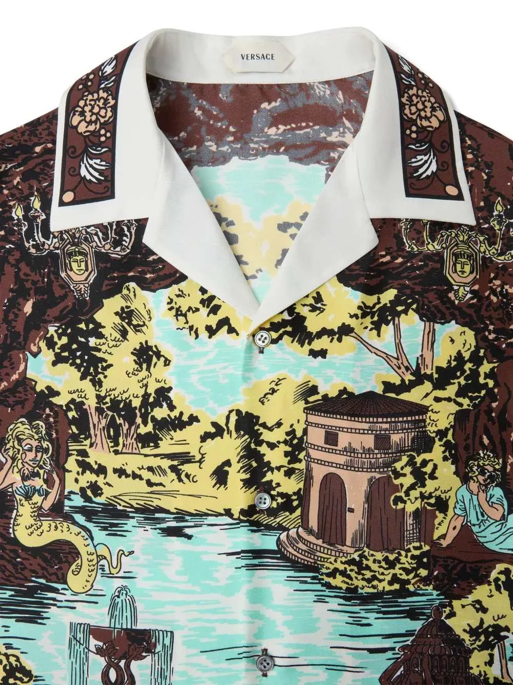 Slim-Fit Printed Silk Twill Shirt sold by Wanan Luxury product image thumbnail 3