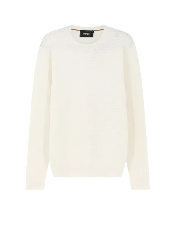 Silk And Cotton Blend Sweater made by Hugo Boss