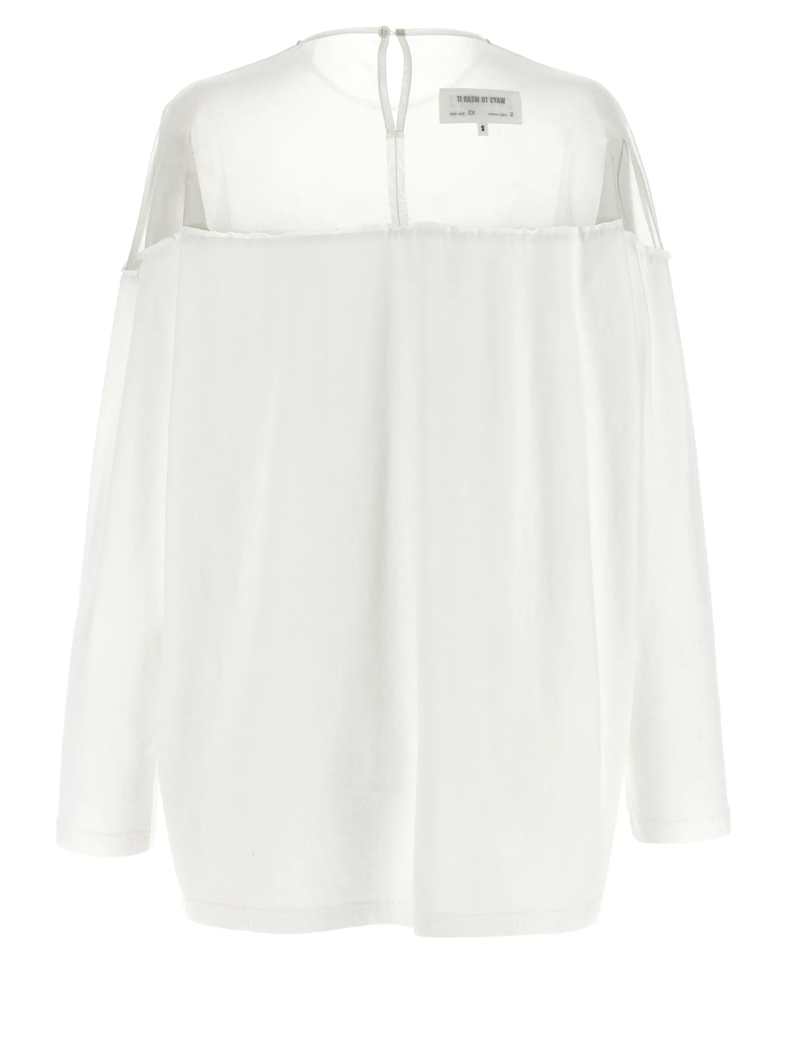 Tulle Insert T-Shirt White sold by Wanan Luxury product image thumbnail 2