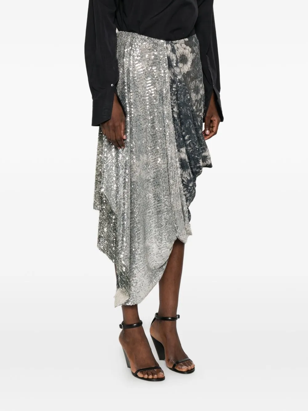 Asymmetric Midi Skirt sold by Wanan Luxury product image thumbnail 5