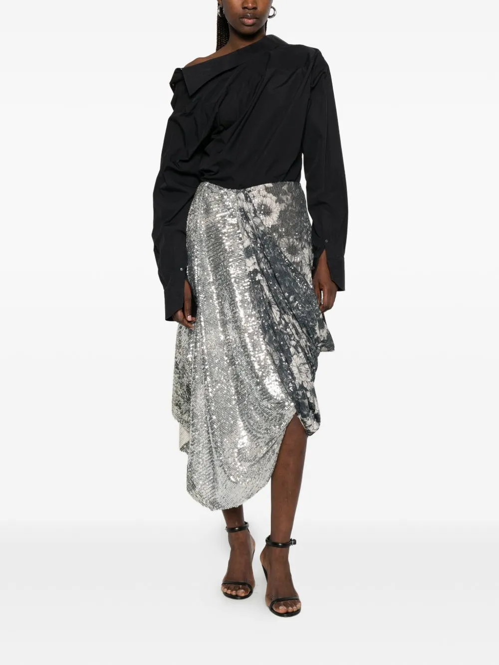 Asymmetric Midi Skirt sold by Wanan Luxury product image thumbnail 2