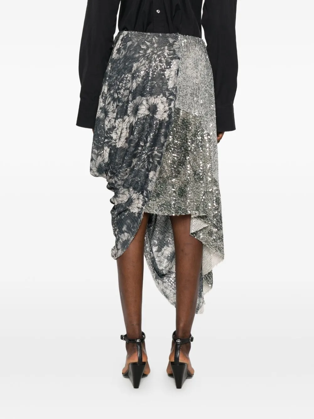 Asymmetric Midi Skirt sold by Wanan Luxury product image thumbnail 4