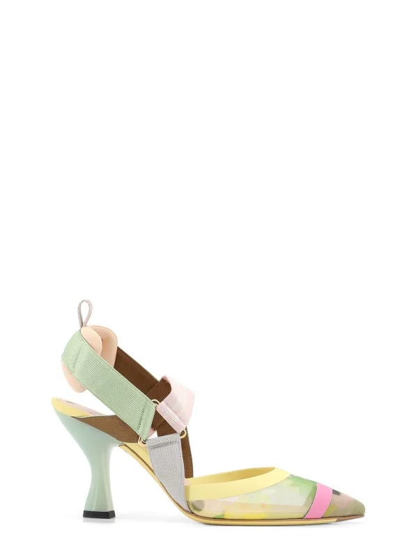 Colibri Multicolor Mesh Pumps made by Fendi