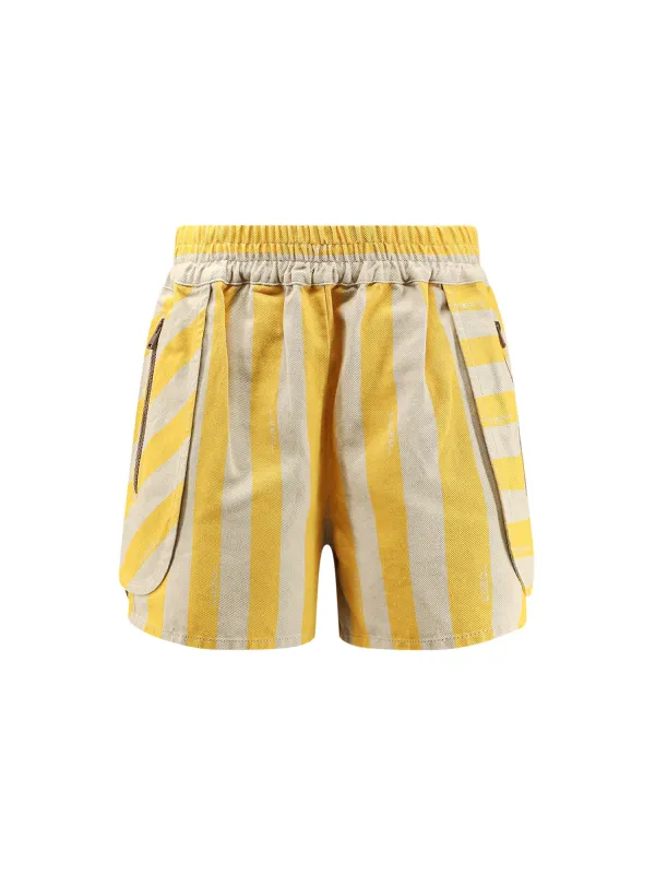 Cotton And Linen Shorts made by Fendi