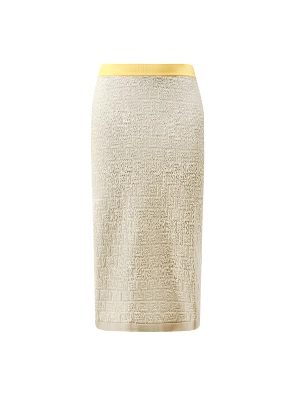 Ff Color Block Skirt made by Fendi