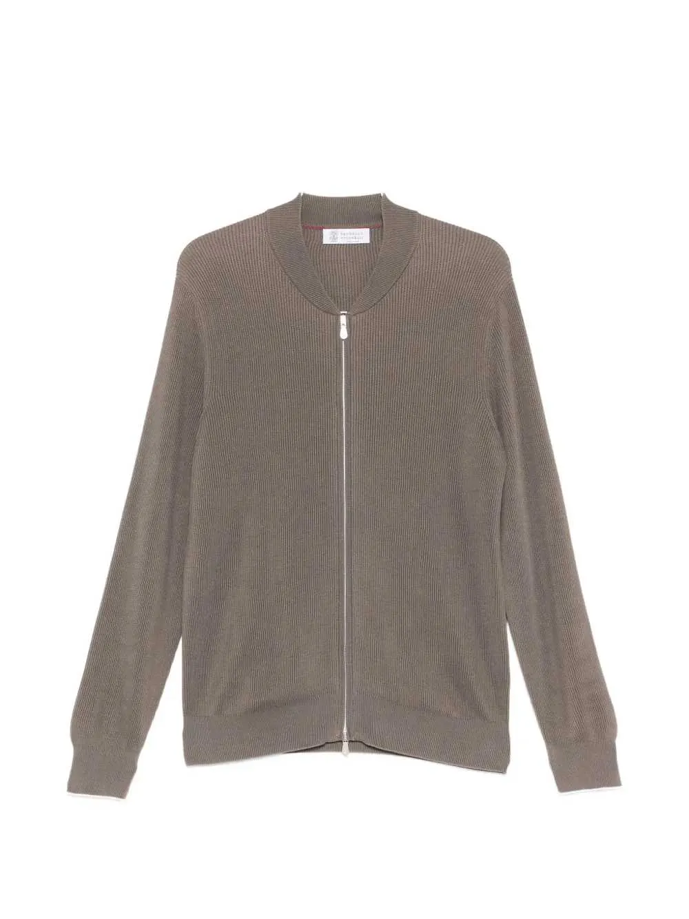 Ribbed Cardigan With Zip Closure sold by Wanan Luxury