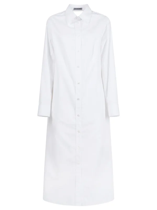 Draped Back Cotton Poplin Dress made by Balenciaga