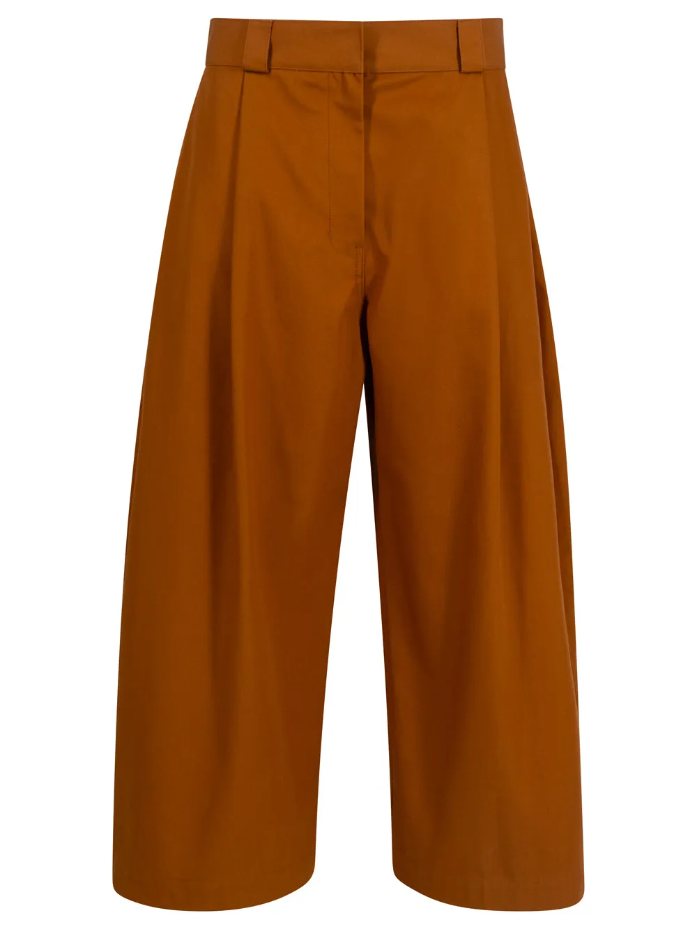 Barrel-Leg Pleated Long Bermudas sold by Wanan Luxury