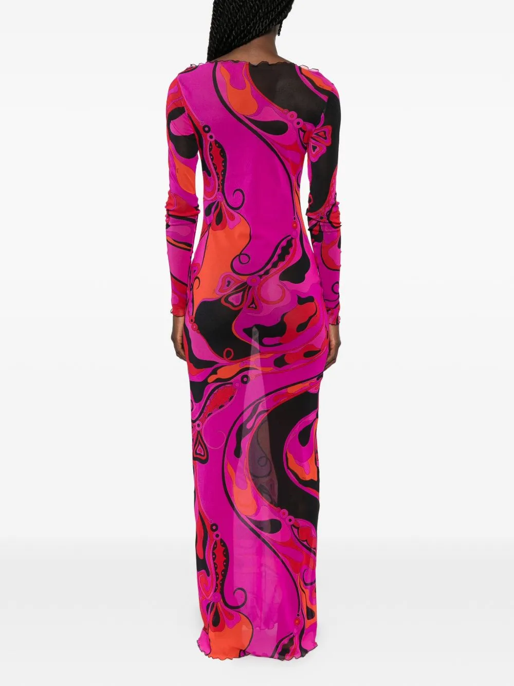 Printed Long Dress sold by Wanan Luxury product image thumbnail 5